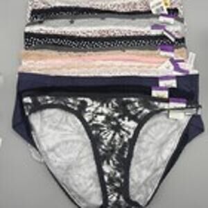 Jenni Intimates Hipster Brief Underwear Panties Size 2XL XXL 14 Pair Multicolor